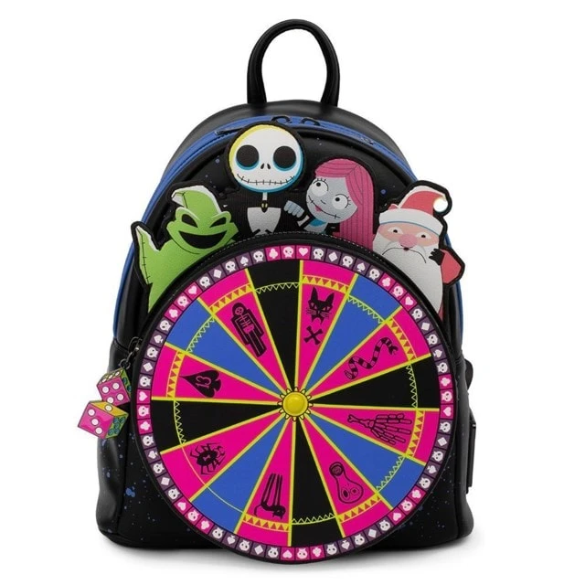 Nightmare Before Christmas: Oogie Boogie Wheel Mini Loungefly Backpack (Backpack) 3 Nightmare Before Christmas: Oogie Boogie Wheel Mini Loungefly Backpack (Backpack)