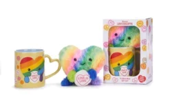 Rainbow Heart Swizzels Love Hearts Mug And Soft Toy Set (Drinkware)