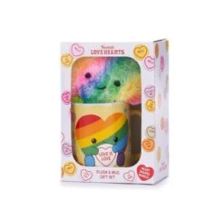 Rainbow Heart Swizzels Love Hearts Mug And Soft Toy Set (Drinkware) -MERCHANDISE Sales 0f5bb8ed db70 45f4 8c74 cb003a90687a