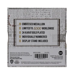 Platform 9 3/4 24K Gold Plated Medallion Harry Potter Collectible (Pop Culture Accessories) -MERCHANDISE Sales 15323a6c f298 4859 8dc4 1e7f799f99fc