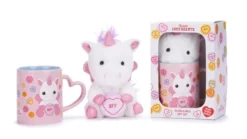 Unicorn BFF Swizzels Love Hearts Mug And Soft Toy Set (Drinkware)