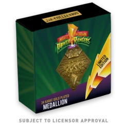 Power Rangers: 24k Gold Plated Limited Edition Medallion Collectible (Pop Culture Accessories) -MERCHANDISE Sales 1ea10694 c57d 4a8f 9c2f a634ecdc4b7c