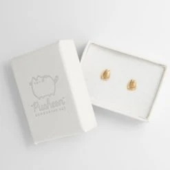 Pusheen Gold Stud Earrings Jewellery (Pop Culture Accessories)