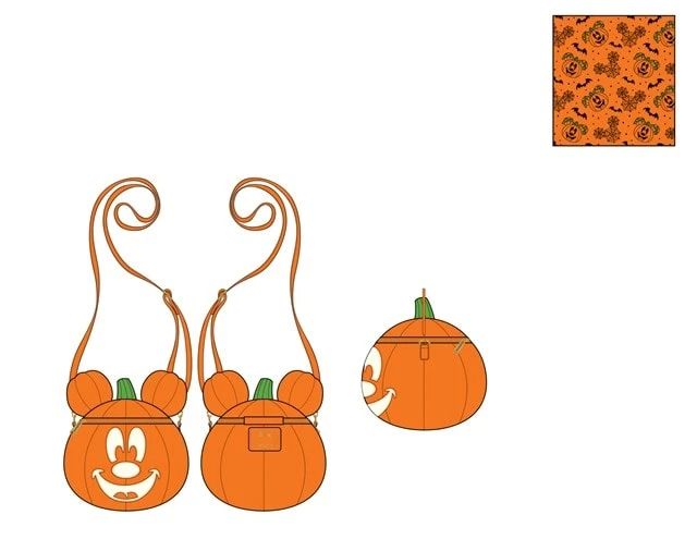 Disney: Mick-O-Lantern Crossbody Loungefly Bag (Bag) 3 Disney: Mick-O-Lantern Crossbody Loungefly Bag (Bag)