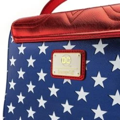 Loungefly X DC Comics Wonder Woman Red White And Blue Gold Chain Crossbody Bag (Bag) -MERCHANDISE Sales 2f9f2cd4 c598 47ce a6ed 3ec6d4ac3cd2