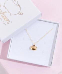Pusheen Gold Sitting Cat Charm Necklace Jewellery (Pop Culture Accessories)