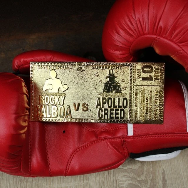 Rocky 45th Anniversary Fight Ticket: 24K Gold Plated Limited Edition Collectible (Pop Culture Accessories) 5 Rocky 45th Anniversary Fight Ticket: 24K Gold Plated Limited Edition Collectible (Pop Culture Accessories) - Image 3