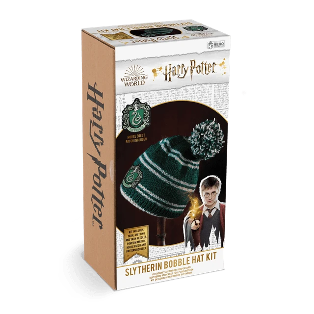 4209c881-cba7-48d6-aeed-76cc8e9d2261.png Harry Potter: Slytherin Bobble Hat Kit: Knit Kit: Hero Collector (Craft Kits) -MERCHANDISE Sales 4209c881 cba7 48d6 aeed 76cc8e9d2261