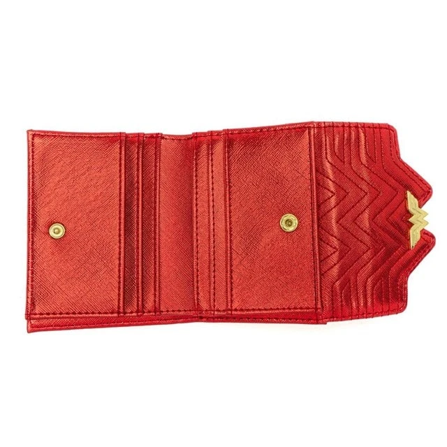 Loungefly X DC Comics Wonder Woman Red White And Blue Flap Wallet (Wallet) 5 Loungefly X DC Comics Wonder Woman Red White And Blue Flap Wallet (Wallet) - Image 3