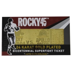 Rocky 45th Anniversary Fight Ticket: 24K Gold Plated Limited Edition Collectible (Pop Culture Accessories) 12 Rocky 45th Anniversary Fight Ticket: 24K Gold Plated Limited Edition Collectible (Pop Culture Accessories) -MERCHANDISE Sales 45c465fe 3376 493d b35f 4ee8efab2928