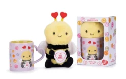 Bee Mine Swizzels Love Hearts Mug And Soft Toy Set (Drinkware)