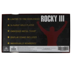 Rocky III Clubber Lang Fight Ticket: 24K Gold Plated Limited Edition Collectible (Pop Culture Accessories) -MERCHANDISE Sales 6fd0c175 e530 4f28 8671 69e0850fcb96