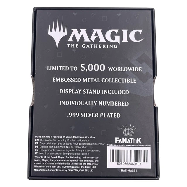 Silver Plated Garruk Wildspeaker Magic The Gathering Limited Edition Collectible Ingot (Pop Culture Accessories) 5 Silver Plated Garruk Wildspeaker Magic The Gathering Limited Edition Collectible Ingot (Pop Culture Accessories) - Image 3