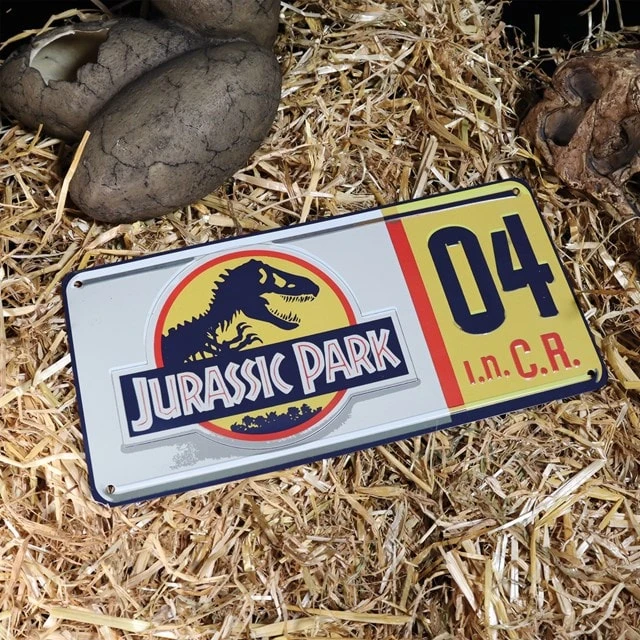 Replica Number Plate: Jurassic Park Wall Art (Print) 4 Replica Number Plate: Jurassic Park Wall Art (Print) - Image 2