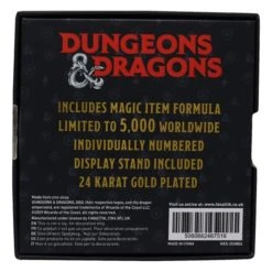 24K Gold Plated Medallion: Dungeons & Dragons Collectible (Pop Culture Accessories) -MERCHANDISE Sales 90921ca7 fa38 456a a012 aee90652a522