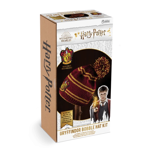 Harry Potter: Gryffindor Bobble Hat Kit: Knit Kit: Hero Collector (Craft Kits) 6 Harry Potter: Gryffindor Bobble Hat Kit: Knit Kit: Hero Collector (Craft Kits) - Image 4