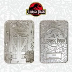 Jurassic Park: Entrance Gates Silver Plated Collectible (Pop Culture Accessories)