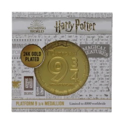 Platform 9 3/4 24K Gold Plated Medallion Harry Potter Collectible (Pop Culture Accessories) -MERCHANDISE Sales 9a6f8c84 e491 48da 95db 9a156b136609