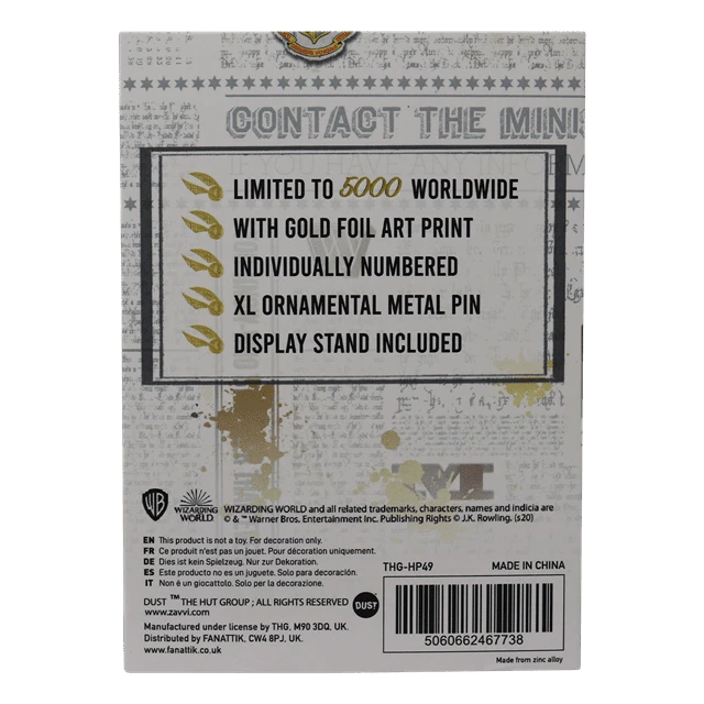 a0a72106-3716-4d61-bcab-23144da8b294.png 24K Gold Plated Oversized Snitch Harry Potter Pin Badge (Pop Culture Accessories) -MERCHANDISE Sales a0a72106 3716 4d61 bcab 23144da8b294