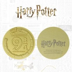 Platform 9 3/4 24K Gold Plated Medallion Harry Potter Collectible (Pop Culture Accessories)