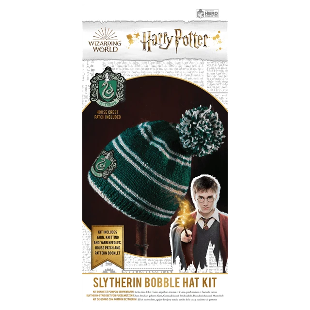 aebbebaf-fc05-417c-9e9b-227479a98fbf.png Harry Potter: Slytherin Bobble Hat Kit: Knit Kit: Hero Collector (Craft Kits) -MERCHANDISE Sales aebbebaf fc05 417c 9e9b 227479a98fbf