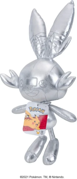 Silver Scorbunny 8'' Pokemon Soft Toy (Toys & Games)