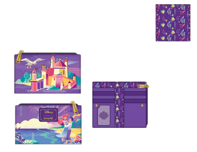 b38546b3-1d6c-48e2-8a00-d0cbb936f86c.png Disney: Ariel Castle Collection Loungefly Wallet (Wallet) -MERCHANDISE Sales b38546b3 1d6c 48e2 8a00 d0cbb936f86c