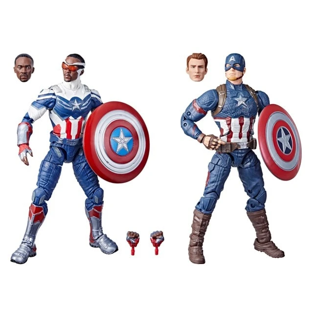 b7a908ab-2ee7-4456-b487-2859f61cf6e6.jpg Captain America 2-Pack Steve Rogers Sam Wilson Hasbro Marvel Legends Series Action Figures (Action Figure) -MERCHANDISE Sales b7a908ab 2ee7 4456 b487 2859f61cf6e6