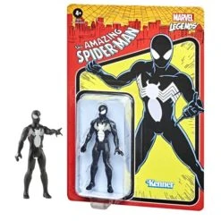 Retro Symbiote Spiderman: Marvel Legends Action Figure (Action Figure)