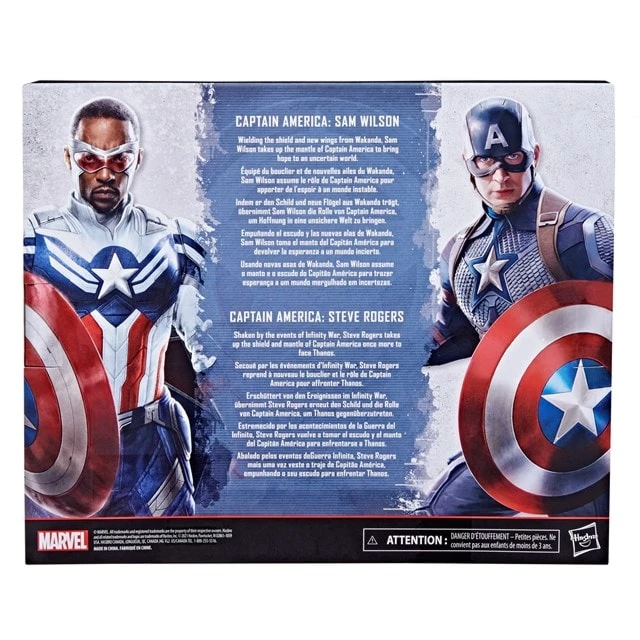 c9212ffe-adfd-4741-852d-9899a73cf86f.jpg Captain America 2-Pack Steve Rogers Sam Wilson Hasbro Marvel Legends Series Action Figures (Action Figure) -MERCHANDISE Sales c9212ffe adfd 4741 852d 9899a73cf86f