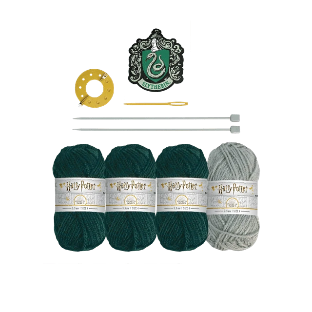 c94f867f-963d-42f9-9cdf-69e97710f25b.png Harry Potter: Slytherin Bobble Hat Kit: Knit Kit: Hero Collector (Craft Kits) -MERCHANDISE Sales c94f867f 963d 42f9 9cdf 69e97710f25b
