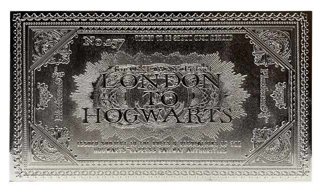 Harry Potter: Hogwarts Train Ticket Metal Replica (online only) (Pop Culture Accessories) 5 Harry Potter: Hogwarts Train Ticket Metal Replica (online only) (Pop Culture Accessories) - Image 3