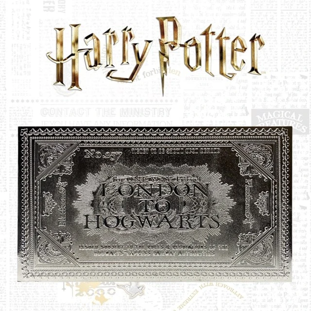 Harry Potter: Hogwarts Train Ticket Metal Replica (online only) (Pop Culture Accessories) 3 Harry Potter: Hogwarts Train Ticket Metal Replica (online only) (Pop Culture Accessories)