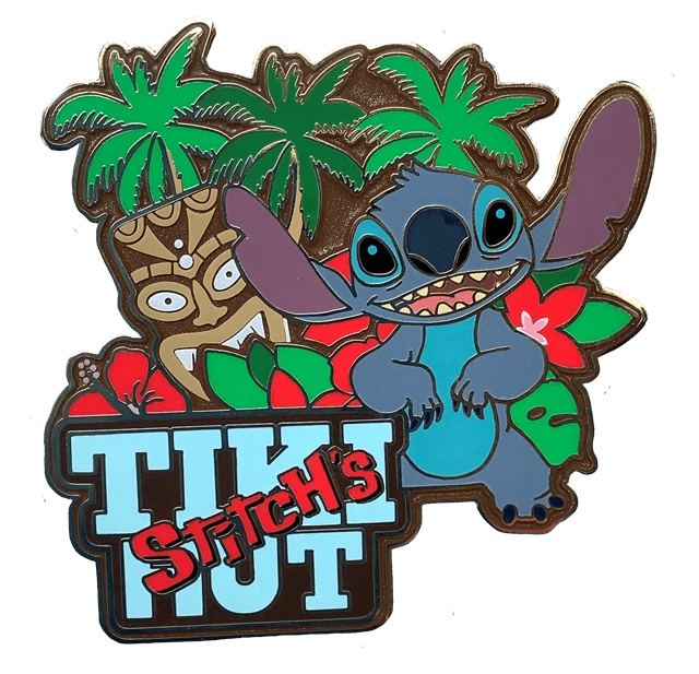 Stitch's Tiki Hut: Disney Limited Edition Artland Pin (Pin Badge) 3 Stitch's Tiki Hut: Disney Limited Edition Artland Pin (Pin Badge)