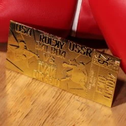 Rocky IV Ivan Drago Fight Ticket: 24K Gold Plated Limited Edition Collectible (Pop Culture Accessories) -MERCHANDISE Sales fb30c5a3 b746 4305 a9f9 cf5ef3e9ee39